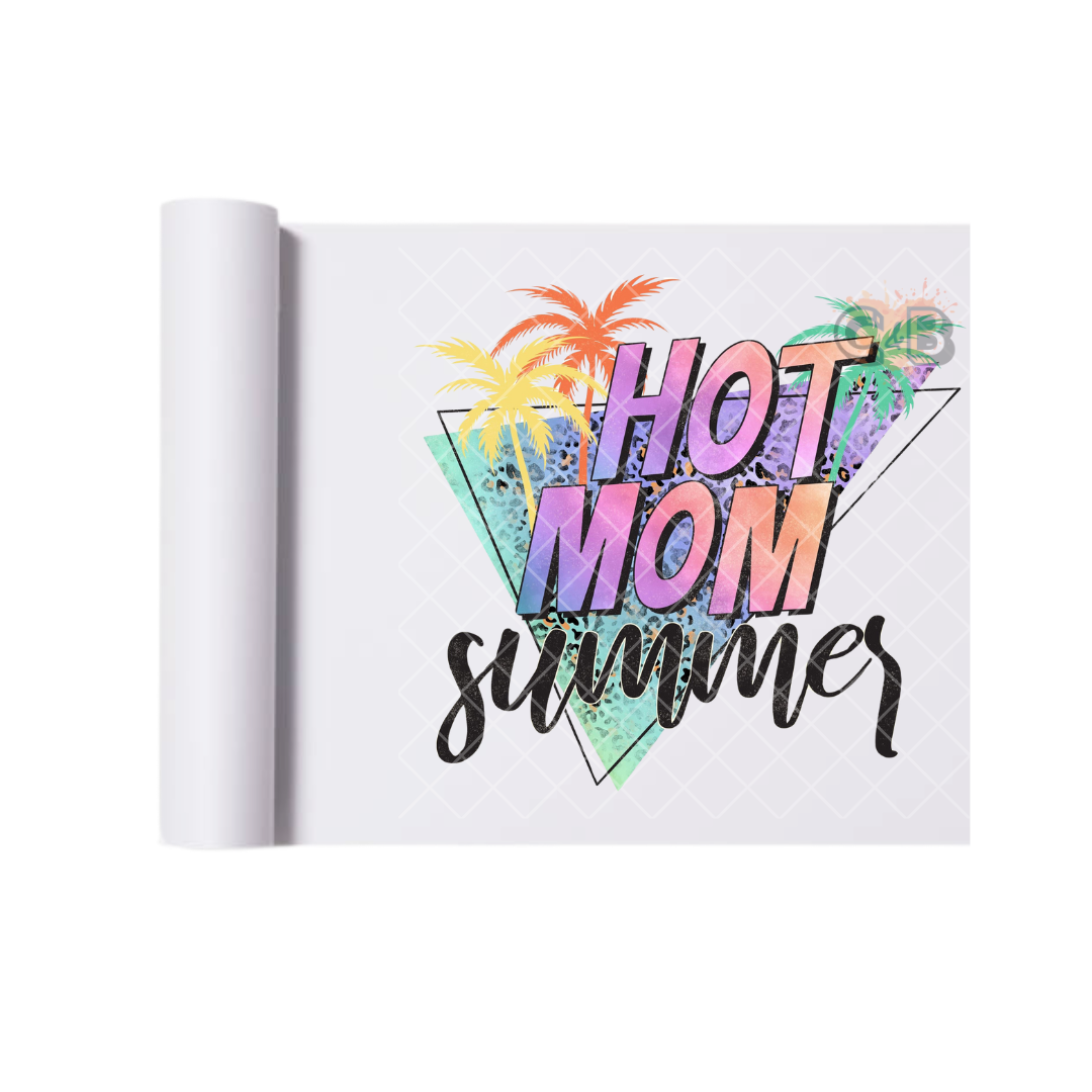 Hot Mom Summer 80s DTF Transfer