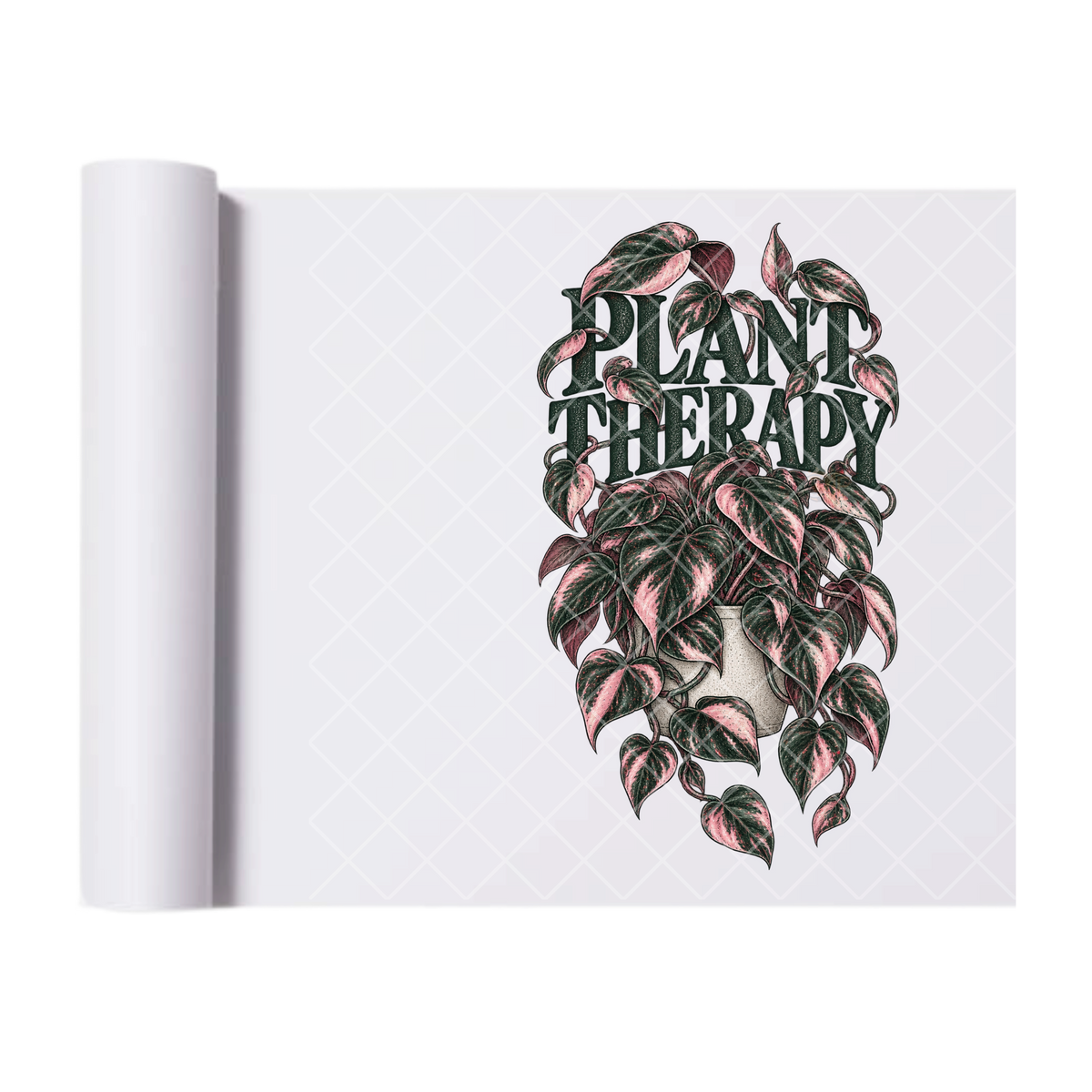 Pink Princess Plant Lover - Ready To Press Print Transfer for Apparel, Cotton, Polyester & Blends - High-Quality Print- Commercial Grade