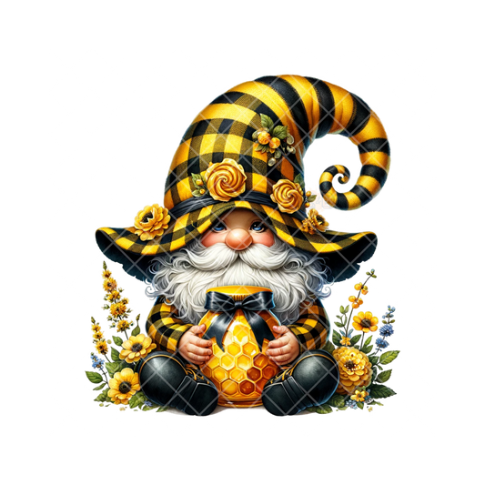 Wildflower Yellow Gnome PNG