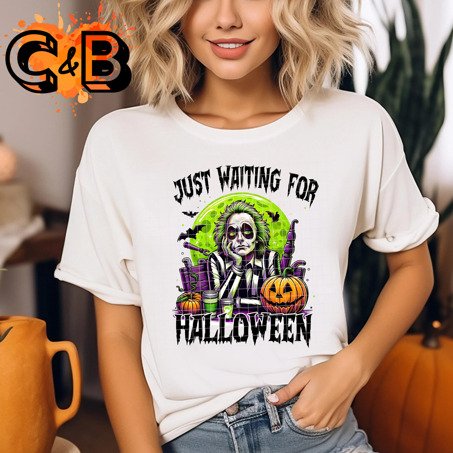 Waiting For Halloween T-Shirt Draft