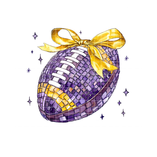 Purple Disco Football PNG