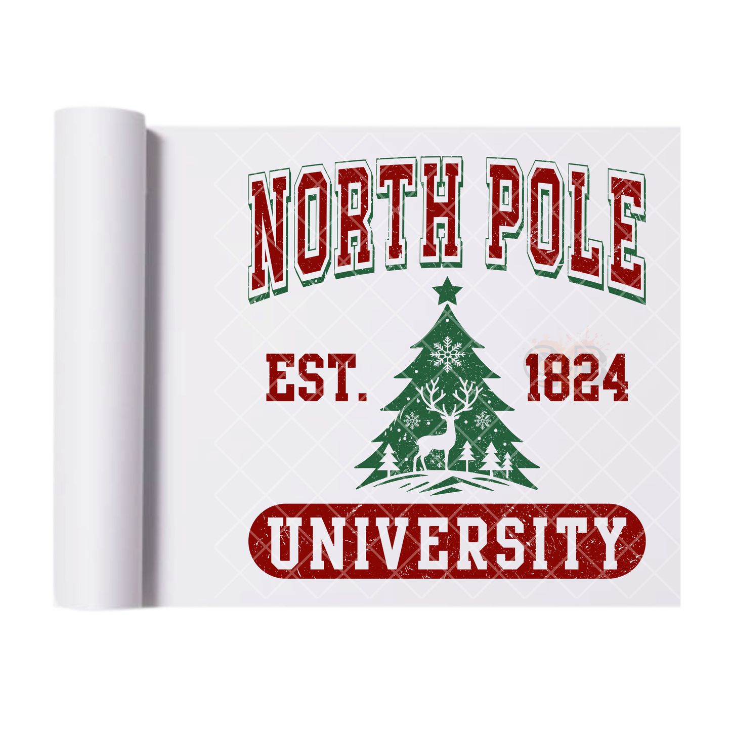 North Pole University DTF Transfer