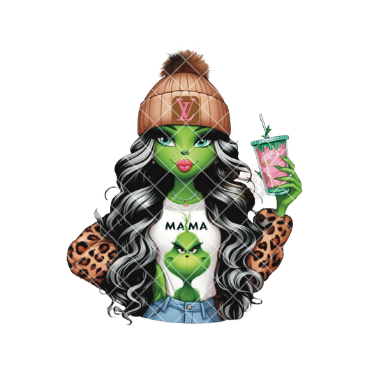 MAMA LV Green Girl PNG