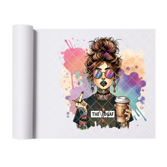 Like I Don’t Care Duh - Ready To Press Print Transfer for Apparel, Cotton, Polyester & Blends - High-Quality Print- Commercial Grade
