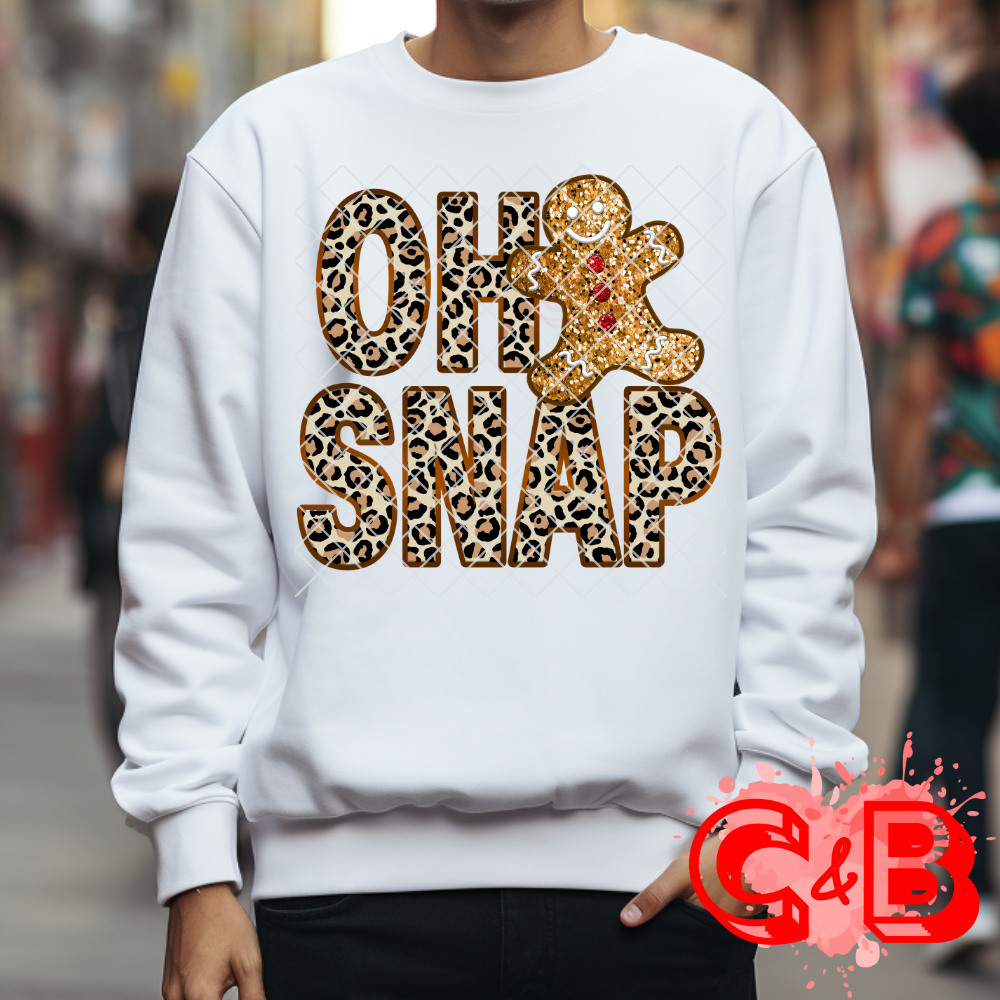 Oh Snap Ginger Bread Man T-Shirt