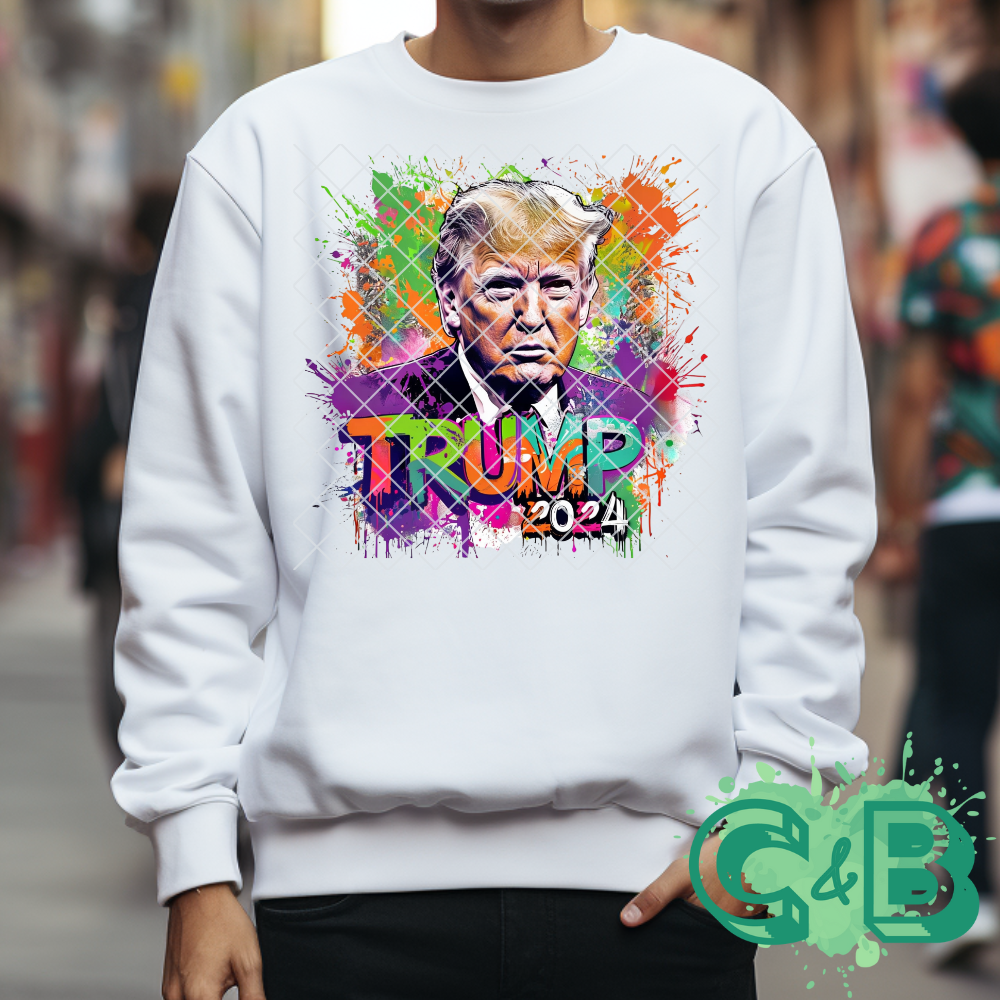 Trump 2024 Paint Splash T-Shirt