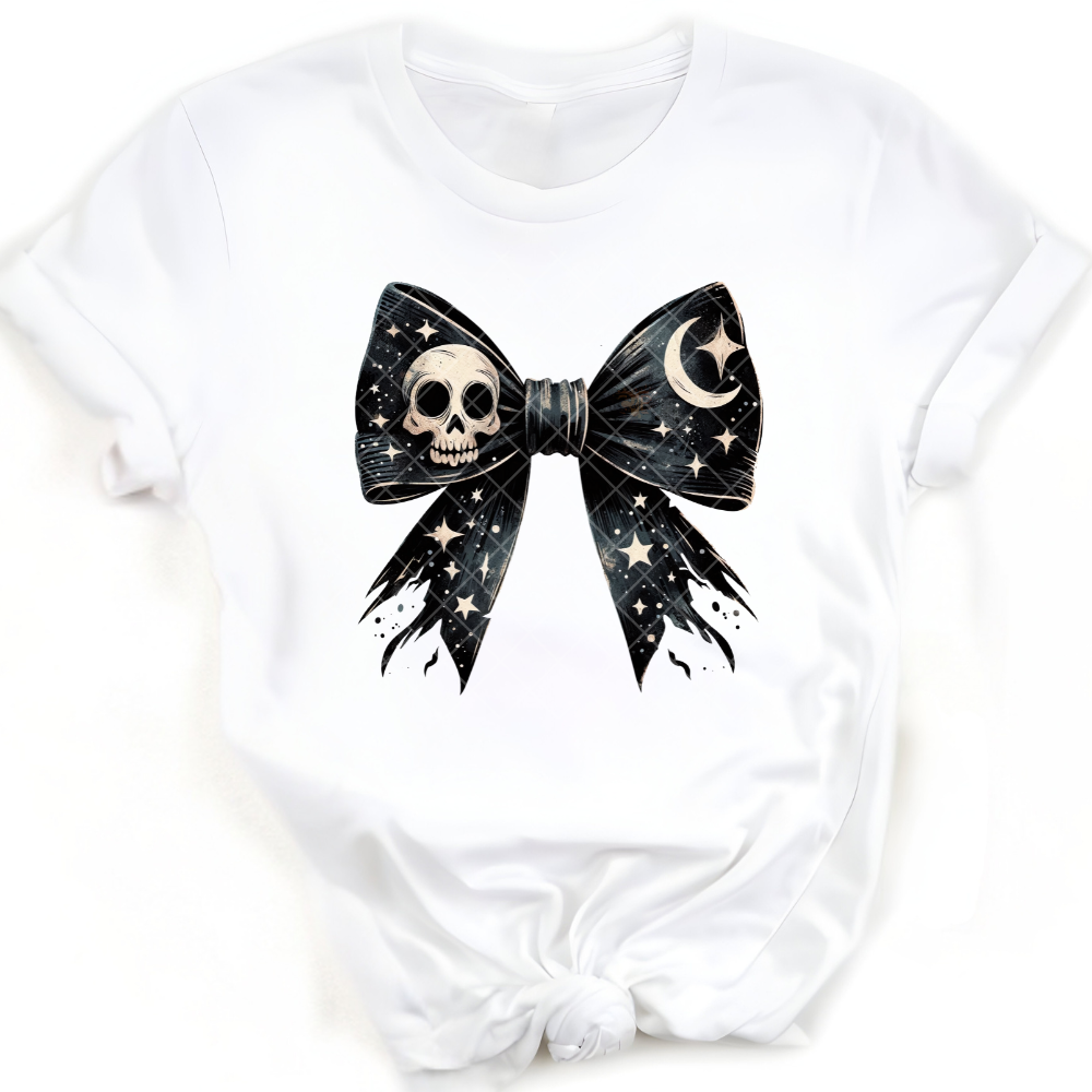 Dark Halloween Night Bow PNG File