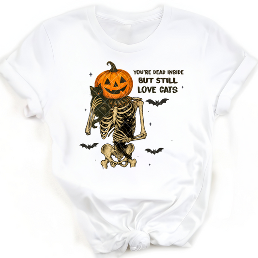 Halloween Love Cats - Premium Graphic T-Shirt for Casual Wear