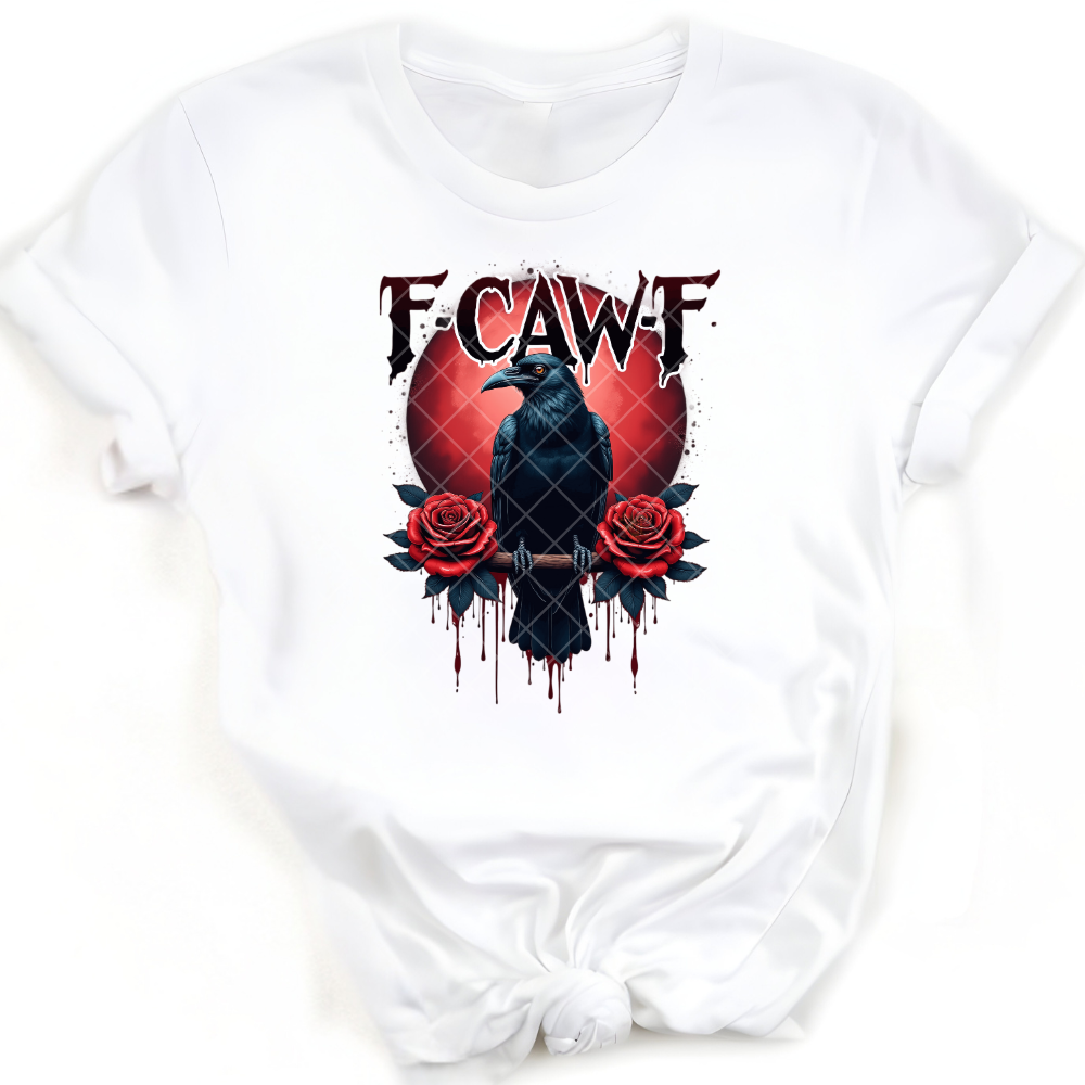 Fcawf Crow Red Roses PNG File