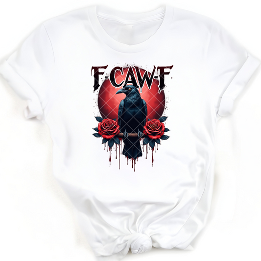 Fcawf Crow Red Roses - Premium Graphic T-Shirt for Casual Wear