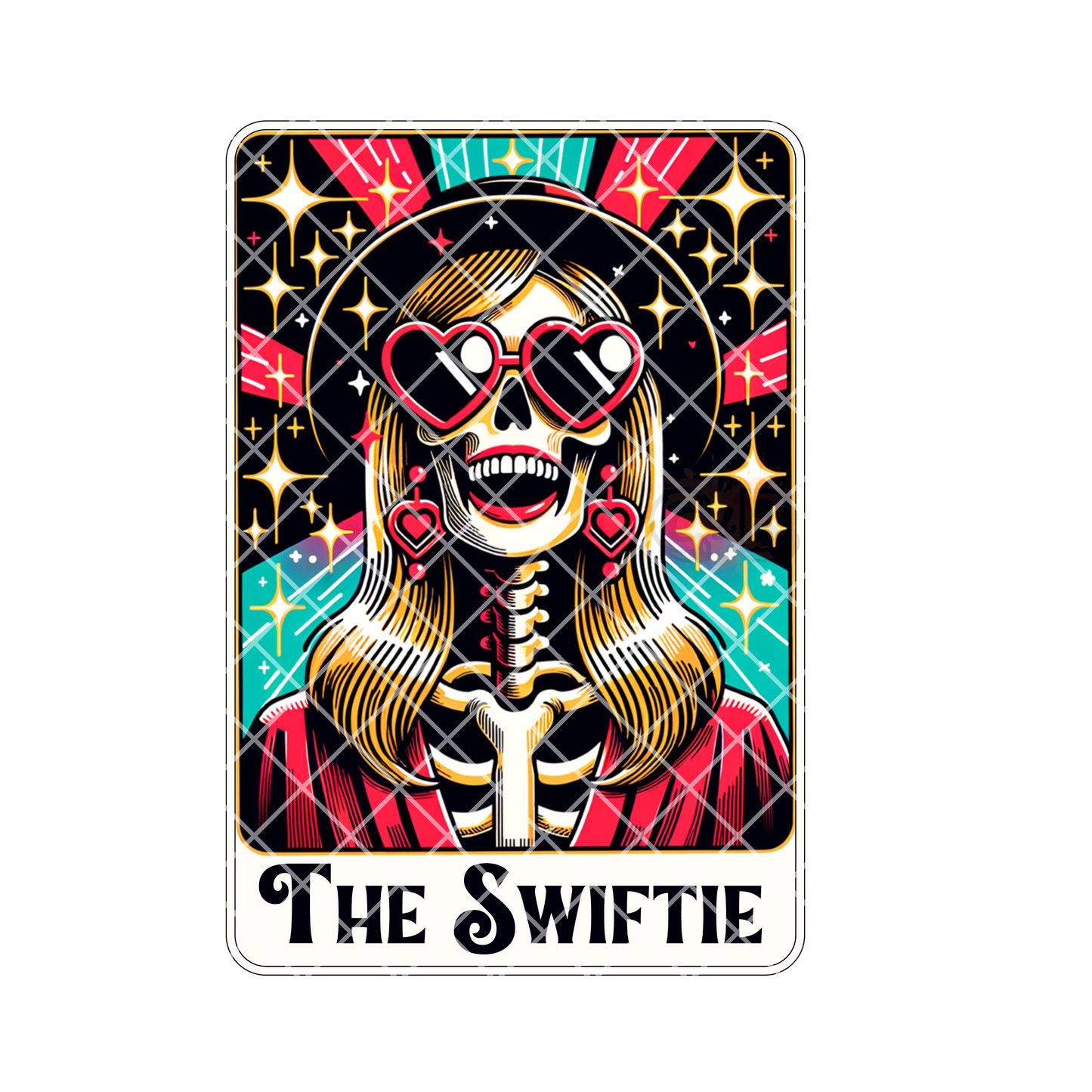 The swiftie skeleton card DTF Transfer