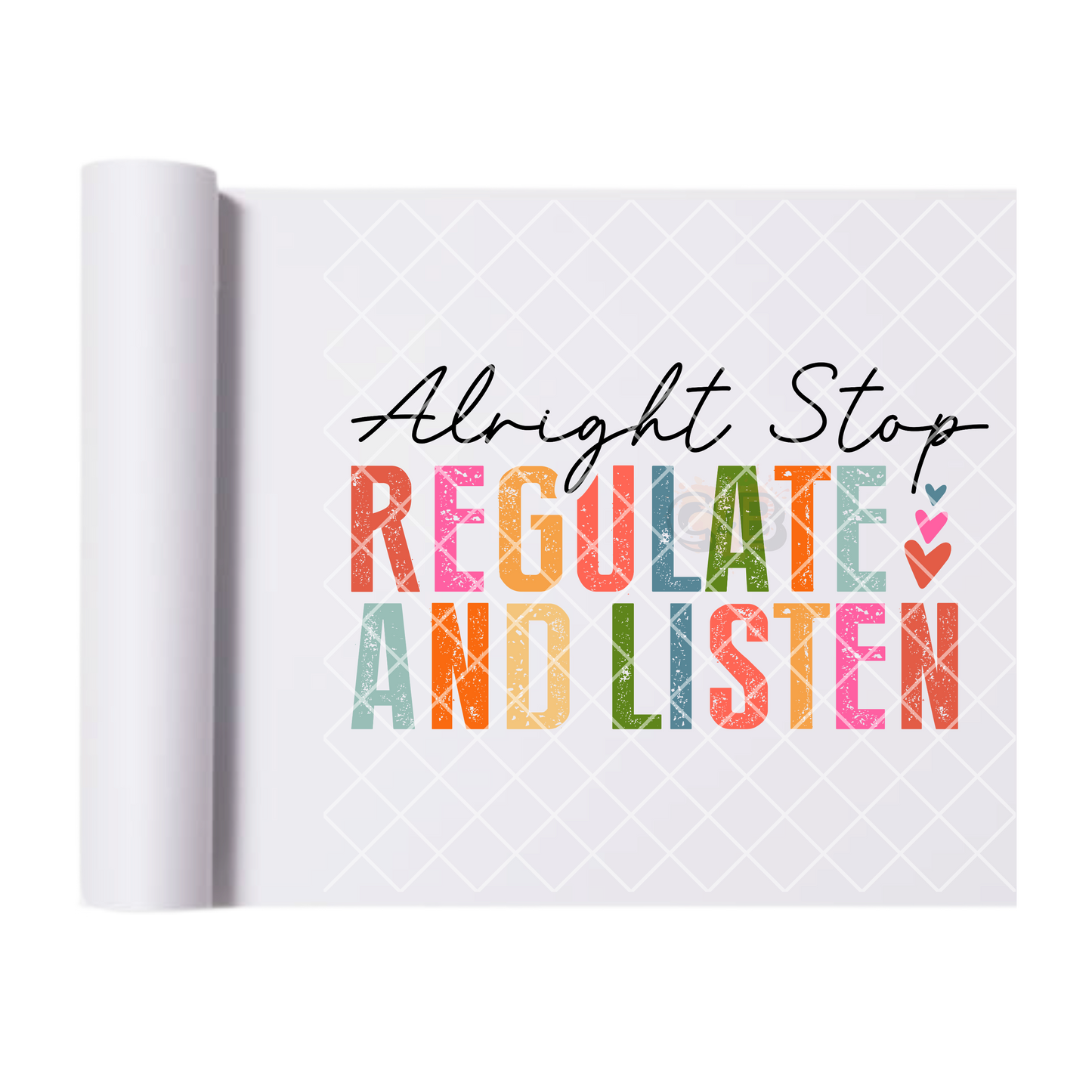 Stop regulate and listen film T shirt Transfer