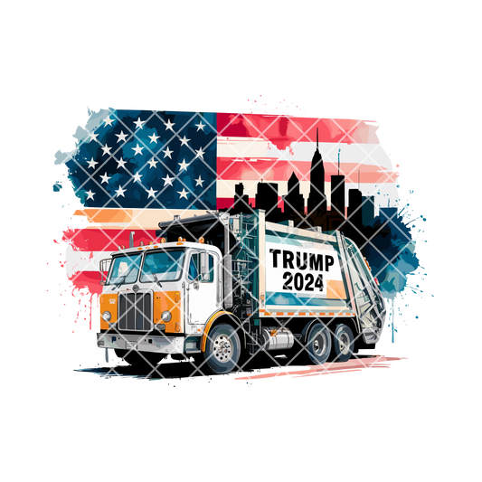 Trump Garbage Truck 2024 PNG