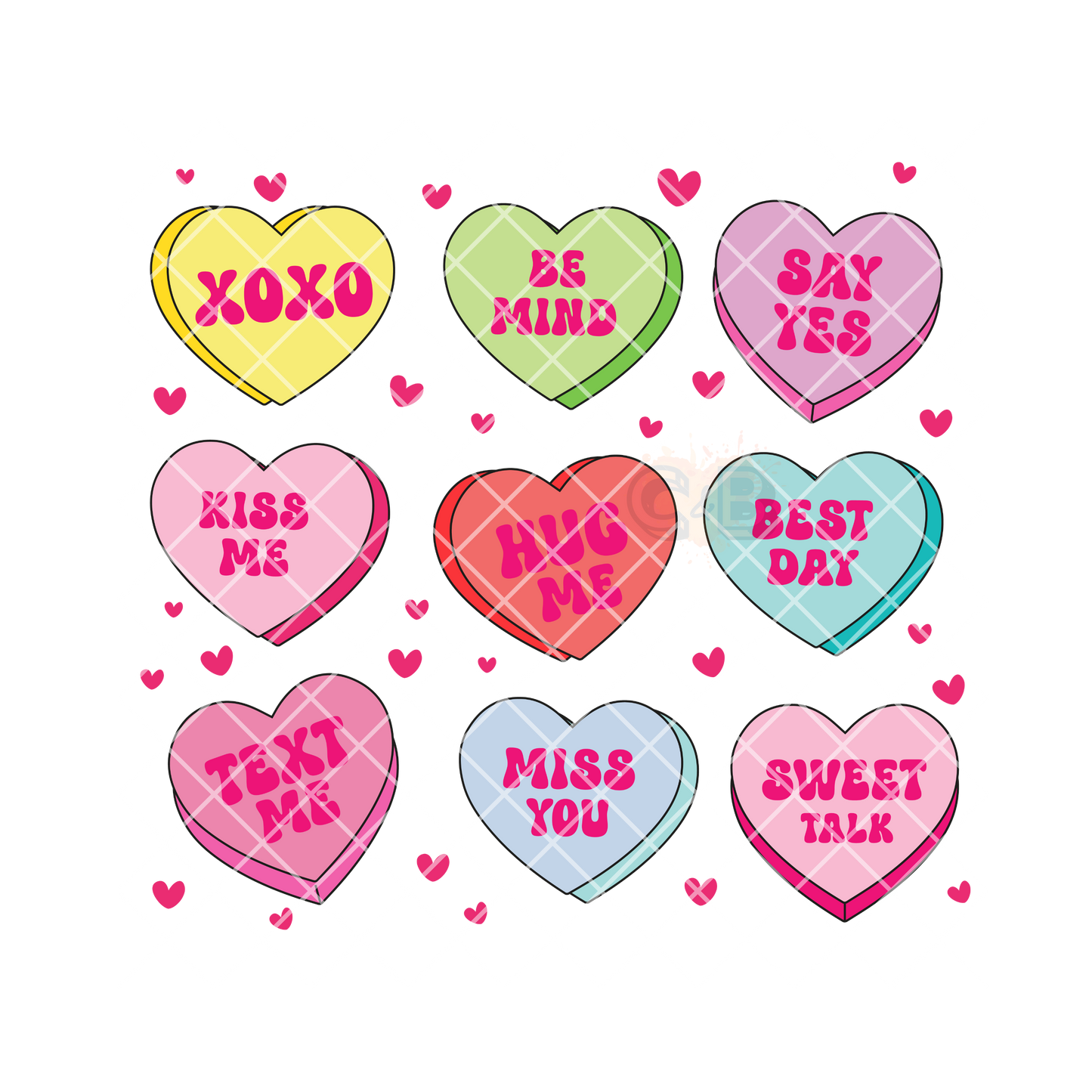 Heart candies PNG