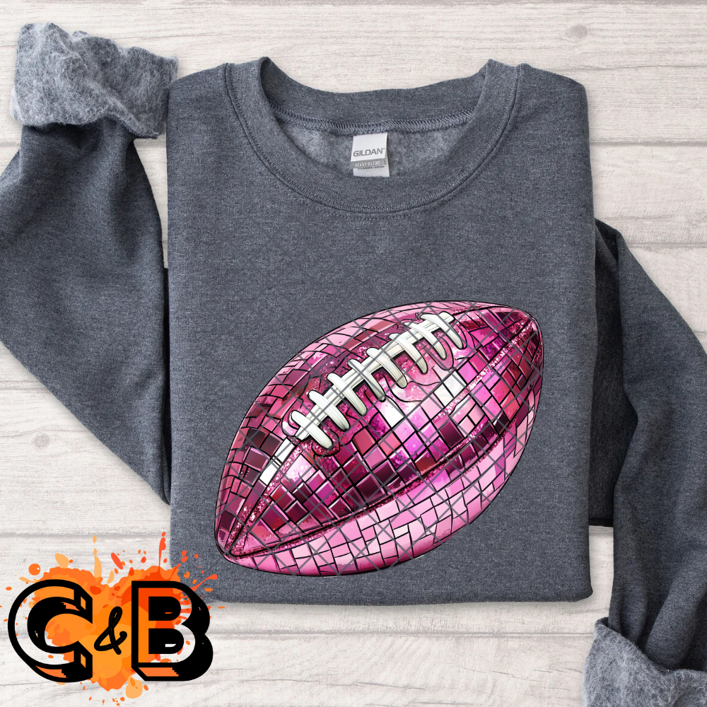 Purple disco football PNG