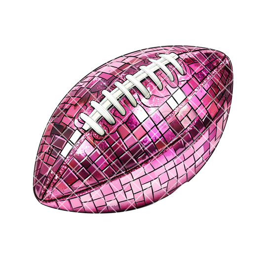Purple disco football PNG