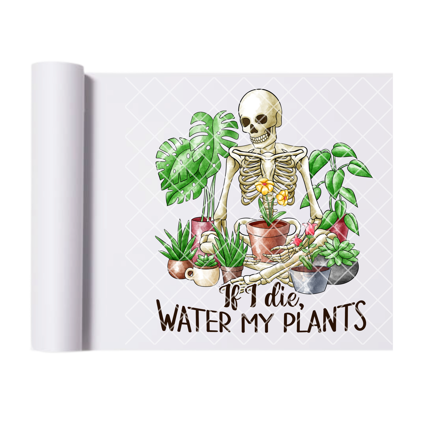 Water my plants DTF film t shirt transfer