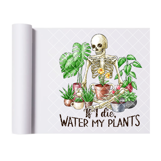 Water my plants DTF film t shirt transfer