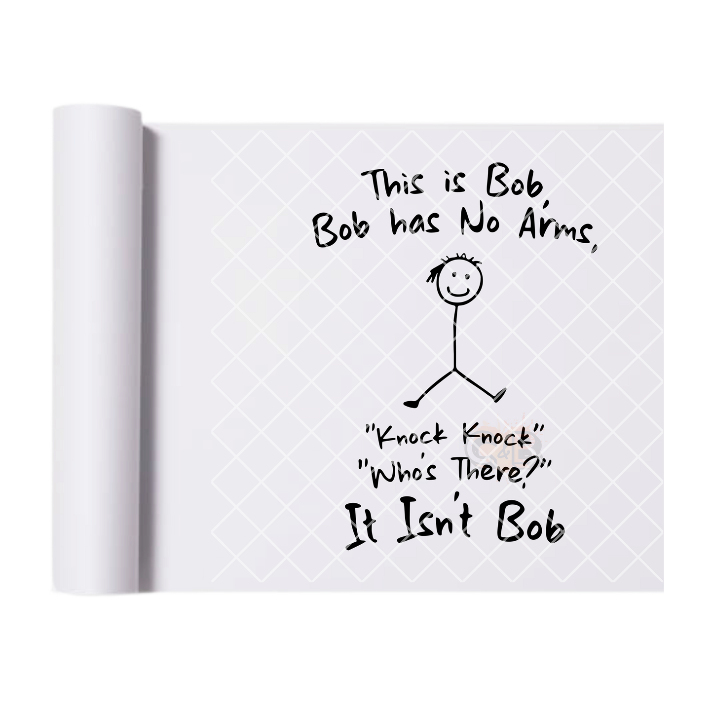 This is bob DTF film t shirt transfer