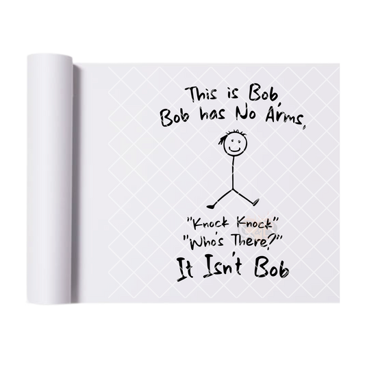 This is bob DTF film t shirt transfer