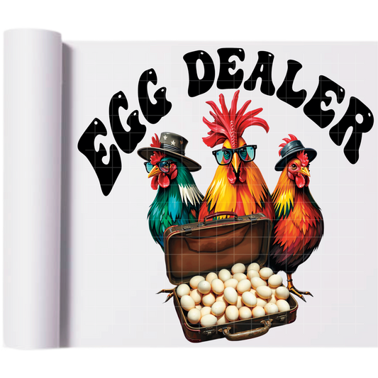 Egg Collector- Direct Print Film Transfer for T-Shirts, Cotton, Polyester & Blends - High-Quality Print