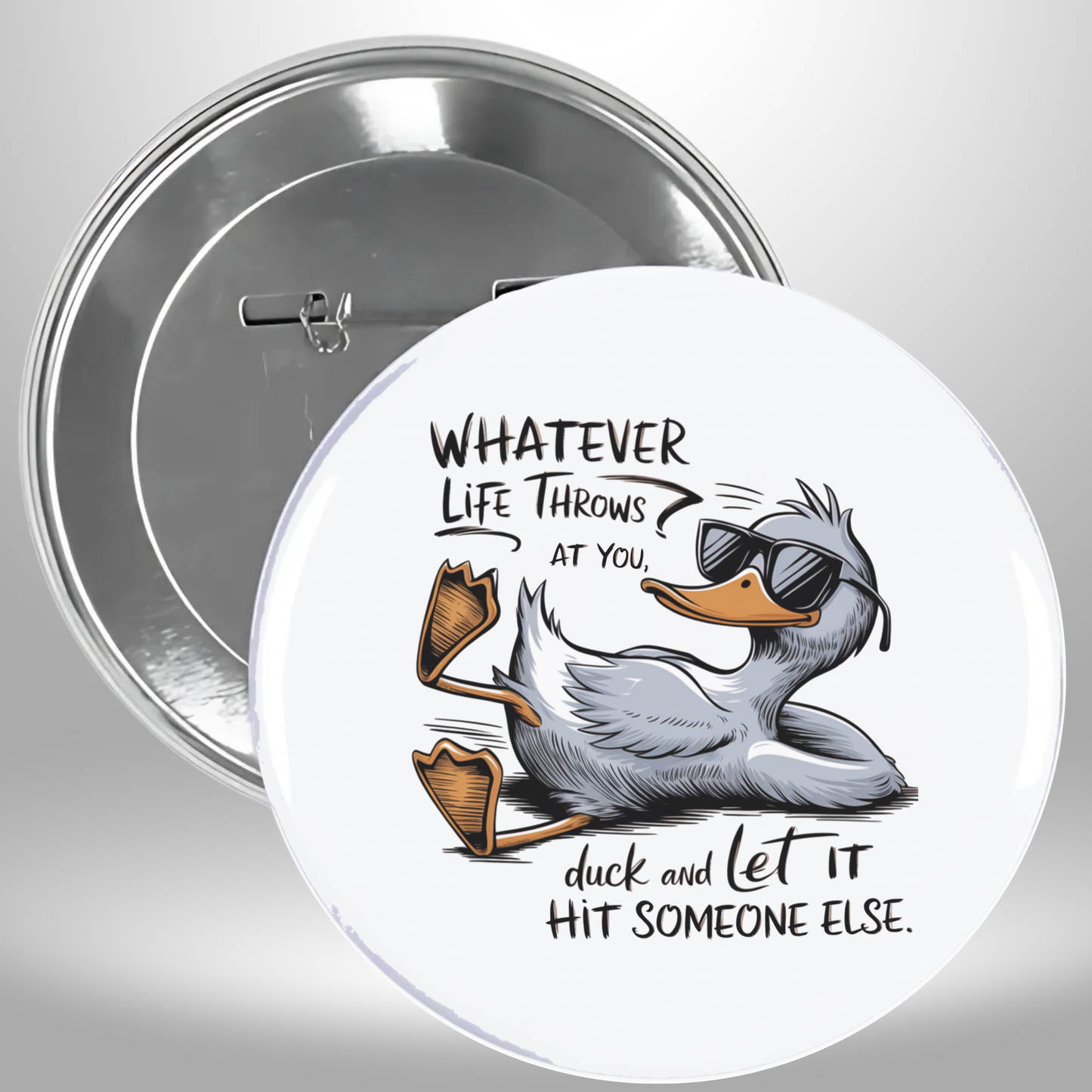 Whatever Life Throws Pinback Button