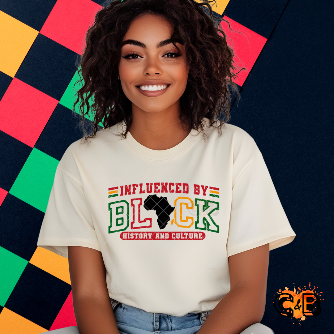 Black history and culture influenced DTF transfers for T-shirts