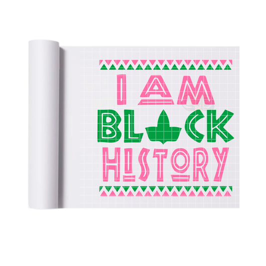 I am black history DTF transfers for T-shirts