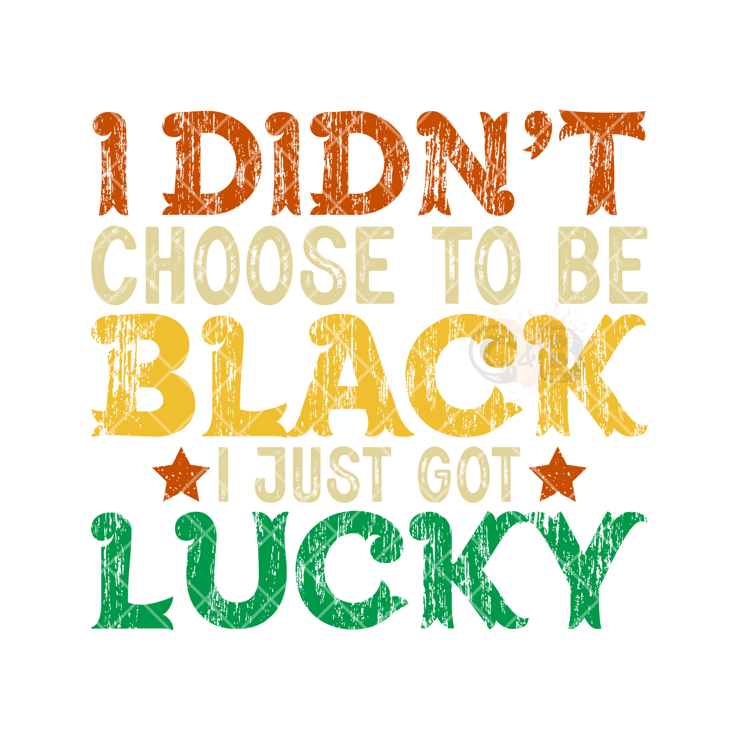Black and lucky PNG