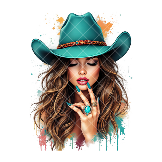 Cowgirl Babe Plain PNG File