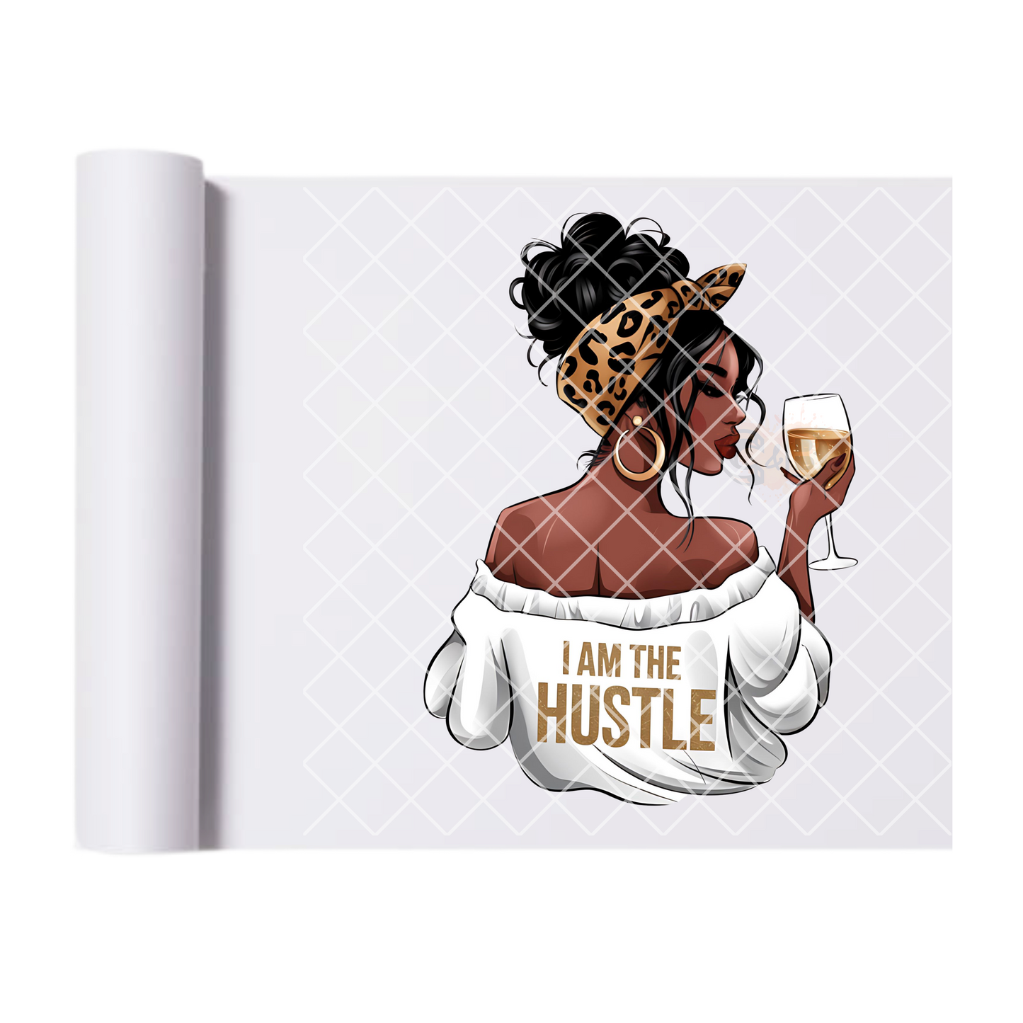 I am the hustle DTF transfer-high quality transfer for printing
