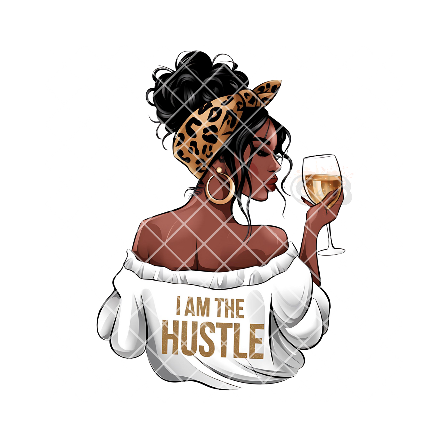 I am the hustle DTF transfer-high quality transfer for printing