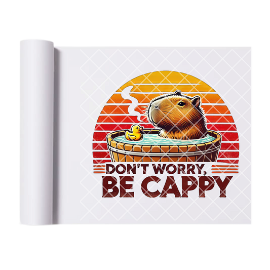 Don’t worry be cappy DTF transfer-high quality transfer for printing
