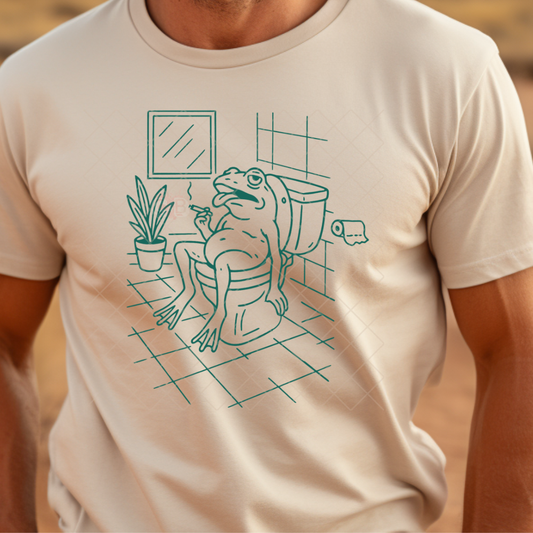 Mentally on the Toilet - T-Shirt, Premium Graphic, Trendy T-Shirt for Casual Wear