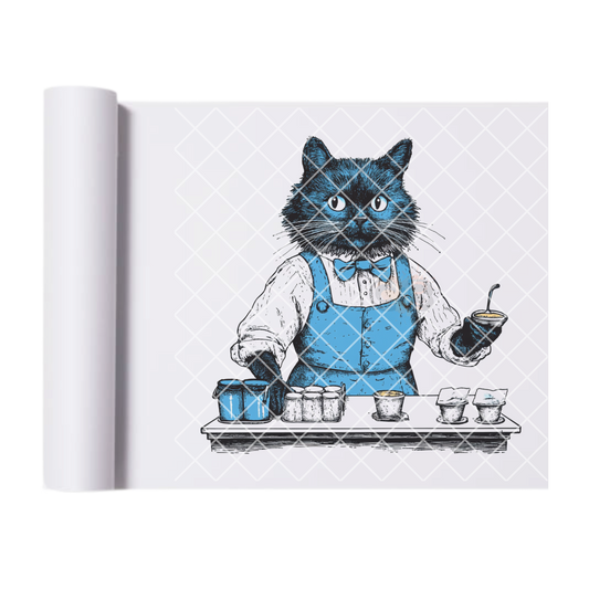 Cat bar blue DTF transfer-high quality transfer for printing