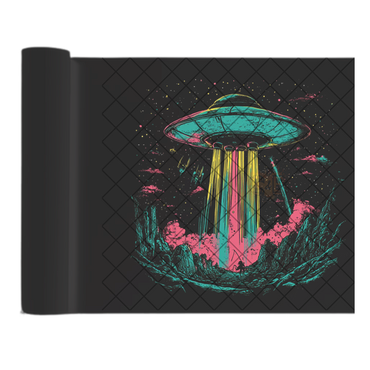 Spaceship comic style DTF transfer-high quality transfer for printing