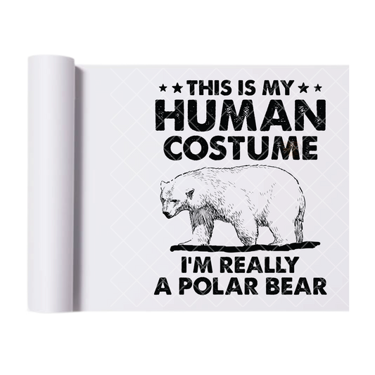 Human Costume - Direct Transfer Print, Ready To Press For T-Shirts, Cotton, Polyester & Blends - Tshirt Business Quality