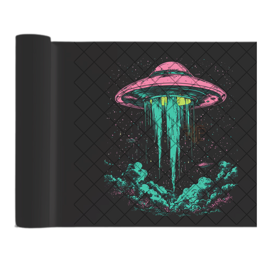Comic green UFO DTF transfer-high quality transfer for printing
