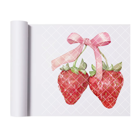 Pair of strawberrys DTF transfer-high quality transfer for printing