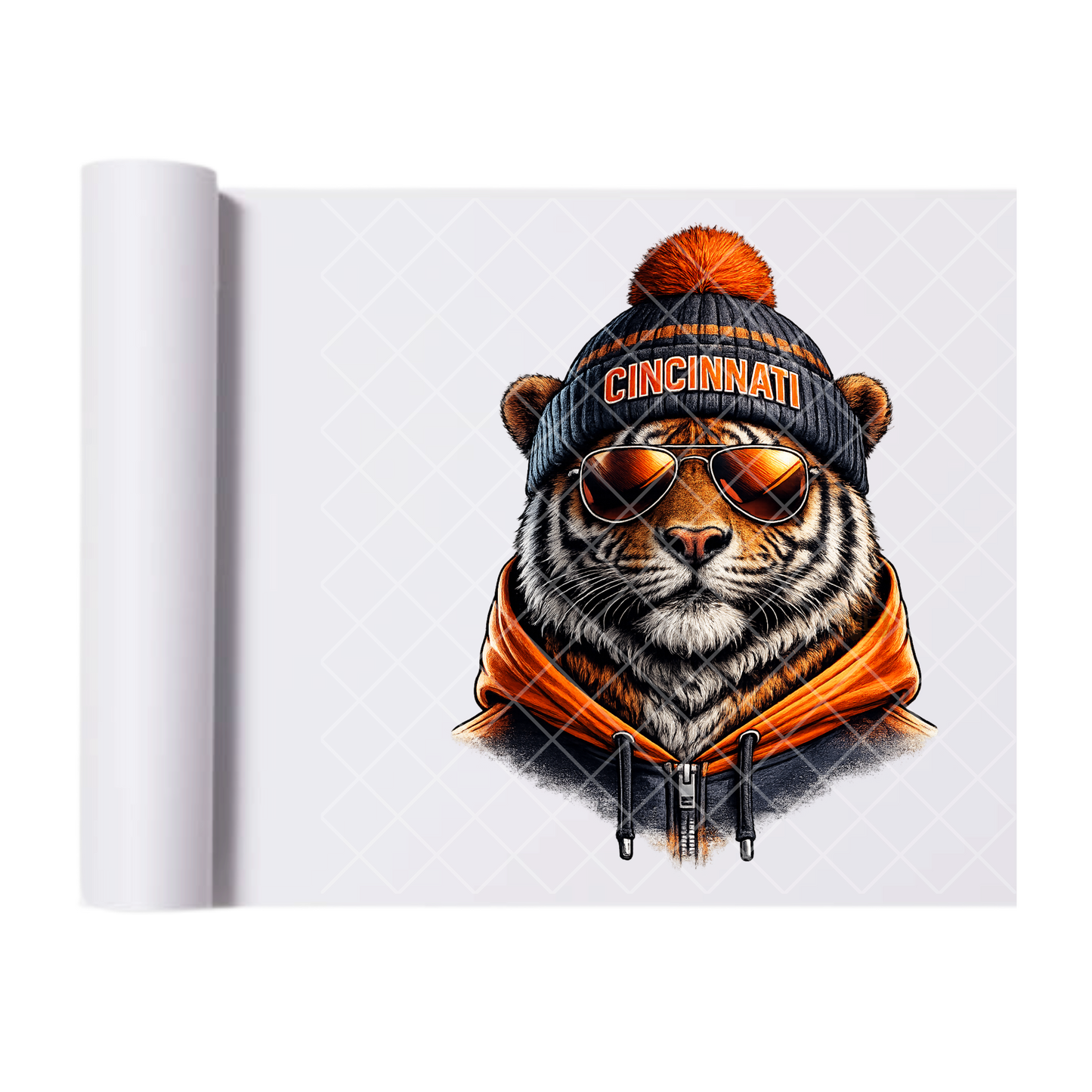 Cincinnati Football - Direct Print Film Transfer for T-Shirts, Cotton, Polyester & Blends - High-Quality Print
