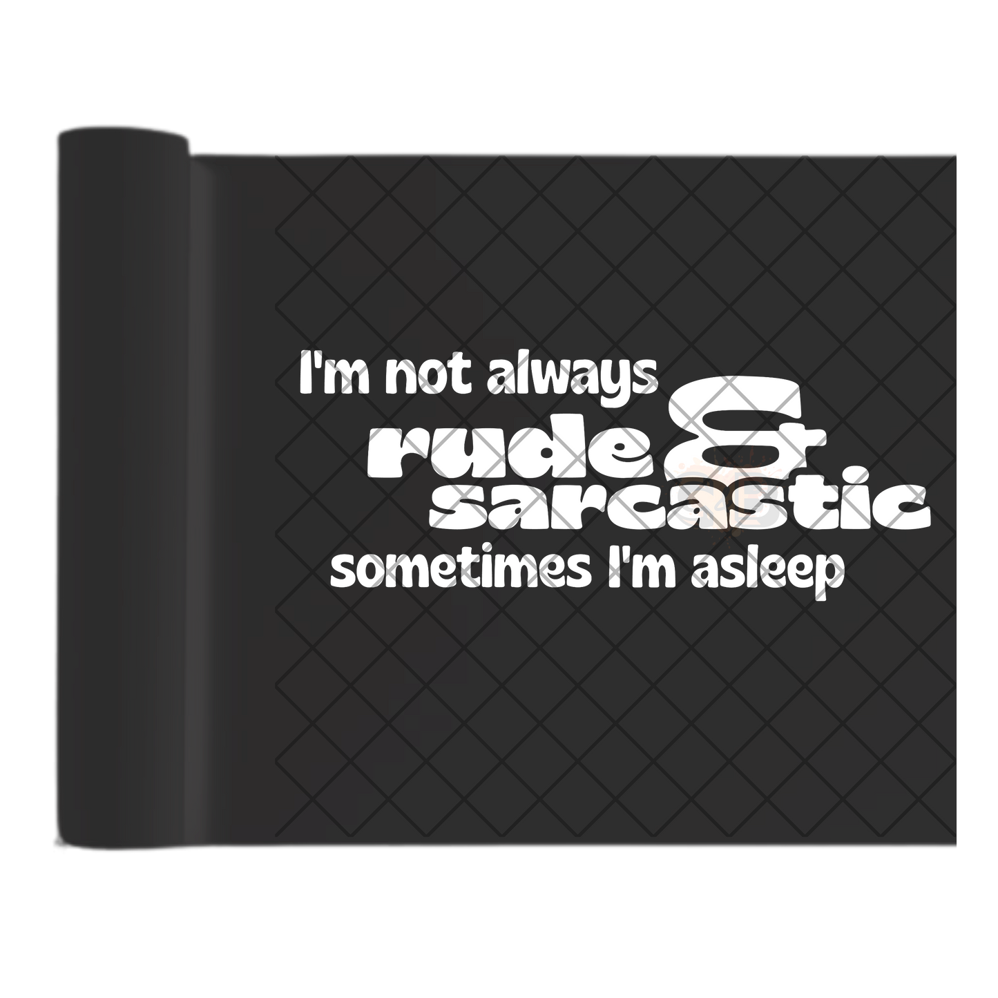 Not rude or sarcastic DTF transfer-high quality transfer for printing