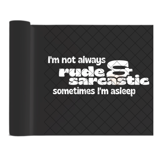 Not rude or sarcastic DTF transfer-high quality transfer for printing