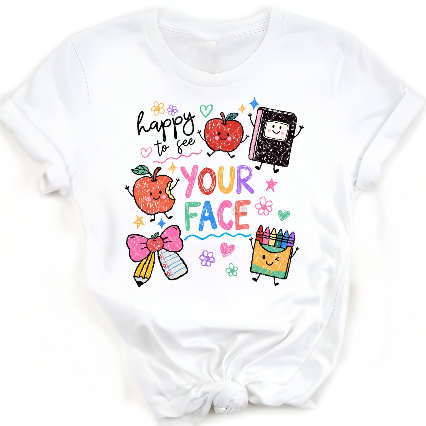 Happy to see your face - Premium Graphic T-Shirt for Casual Wear