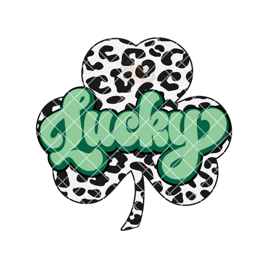 Lucky leopard clover PNG