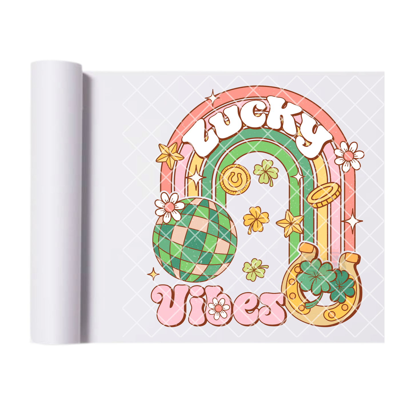 Lucky Vibes - Direct Print Film Transfer for T-Shirts, Cotton, Polyester & Blends - High-Quality DTF Print