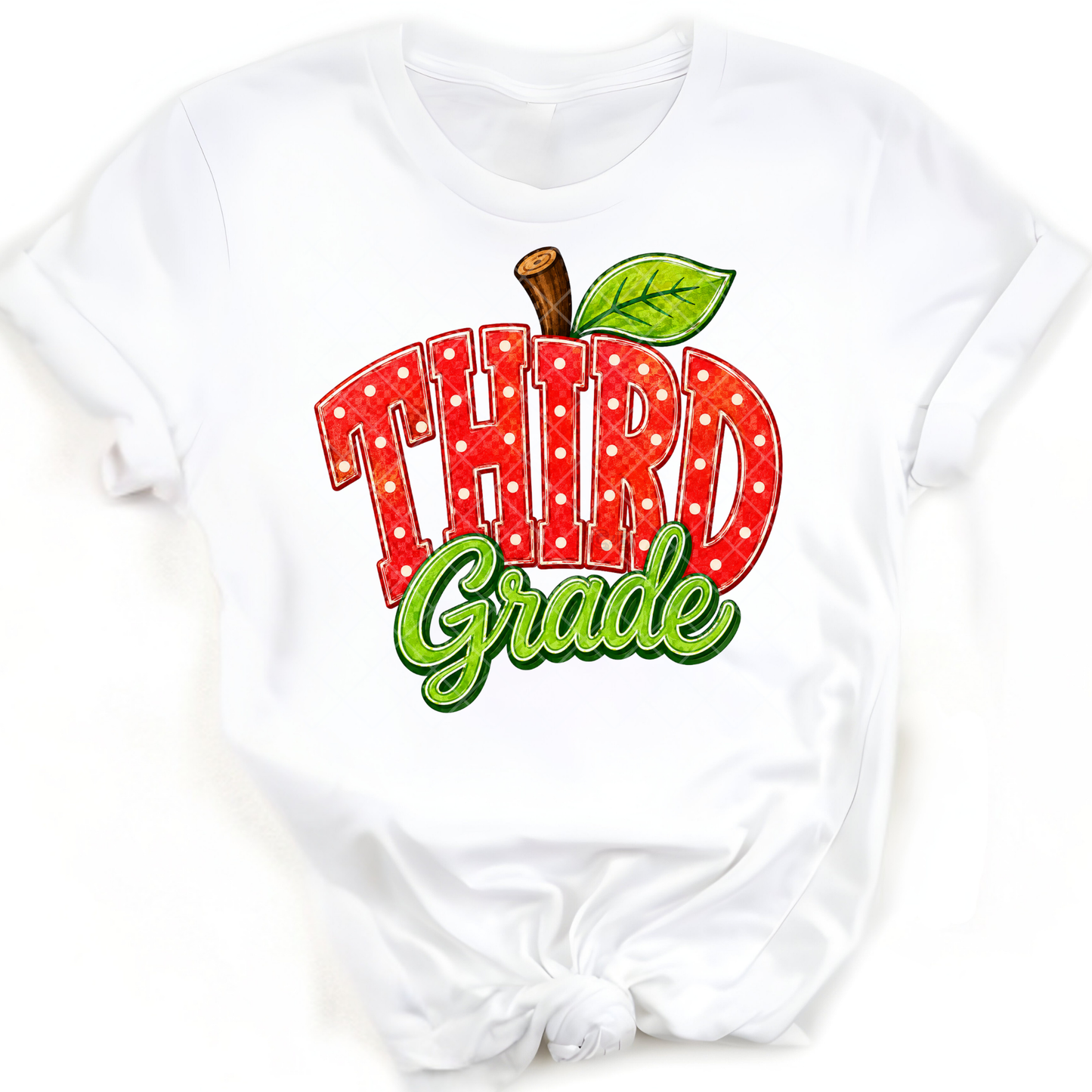 Third Grade Apple - Premium Graphic T-Shirt for Casual Wear