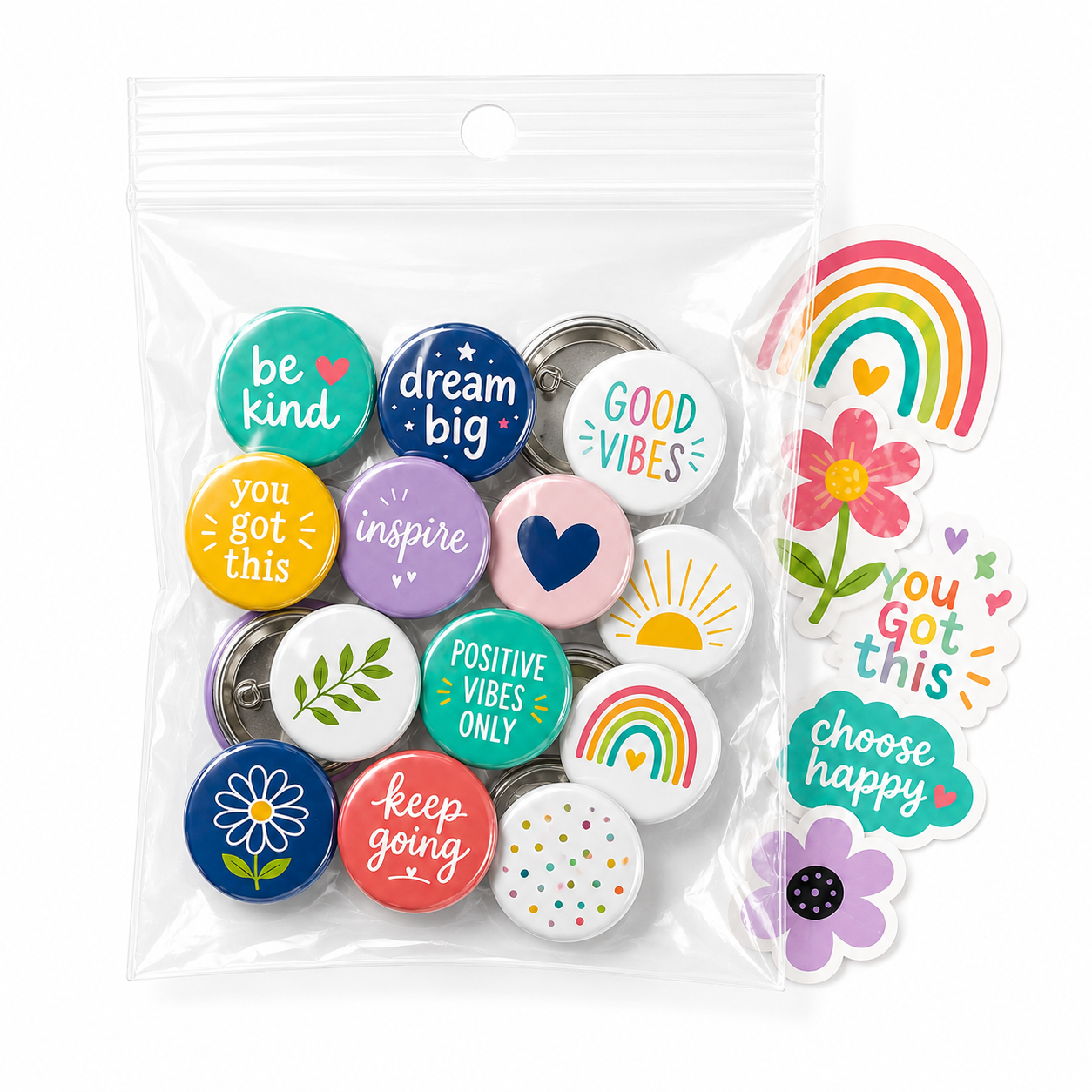 Spicy Ghost & Bible Ghost Pinback Buttons 2-Pack
