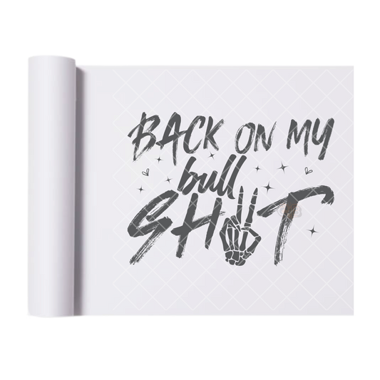 Back With My Attitude - Direct Print Film Transfer for T-Shirts, Cotton, Polyester & Blends - High-Quality Print