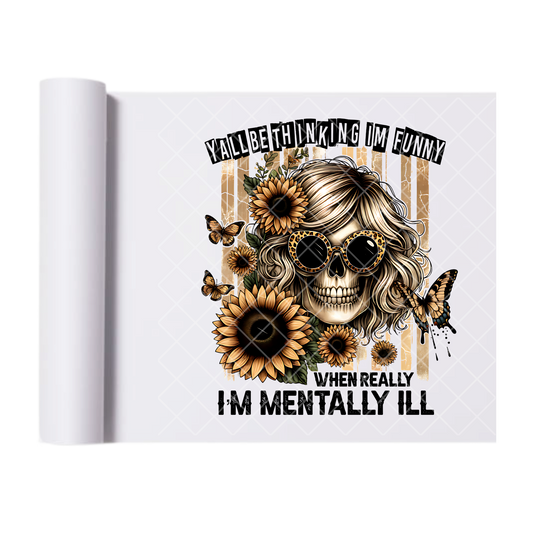Thinking I’m Funny - Direct Print Film Transfer for T-Shirts, Cotton, Polyester & Blends - High-Quality Print