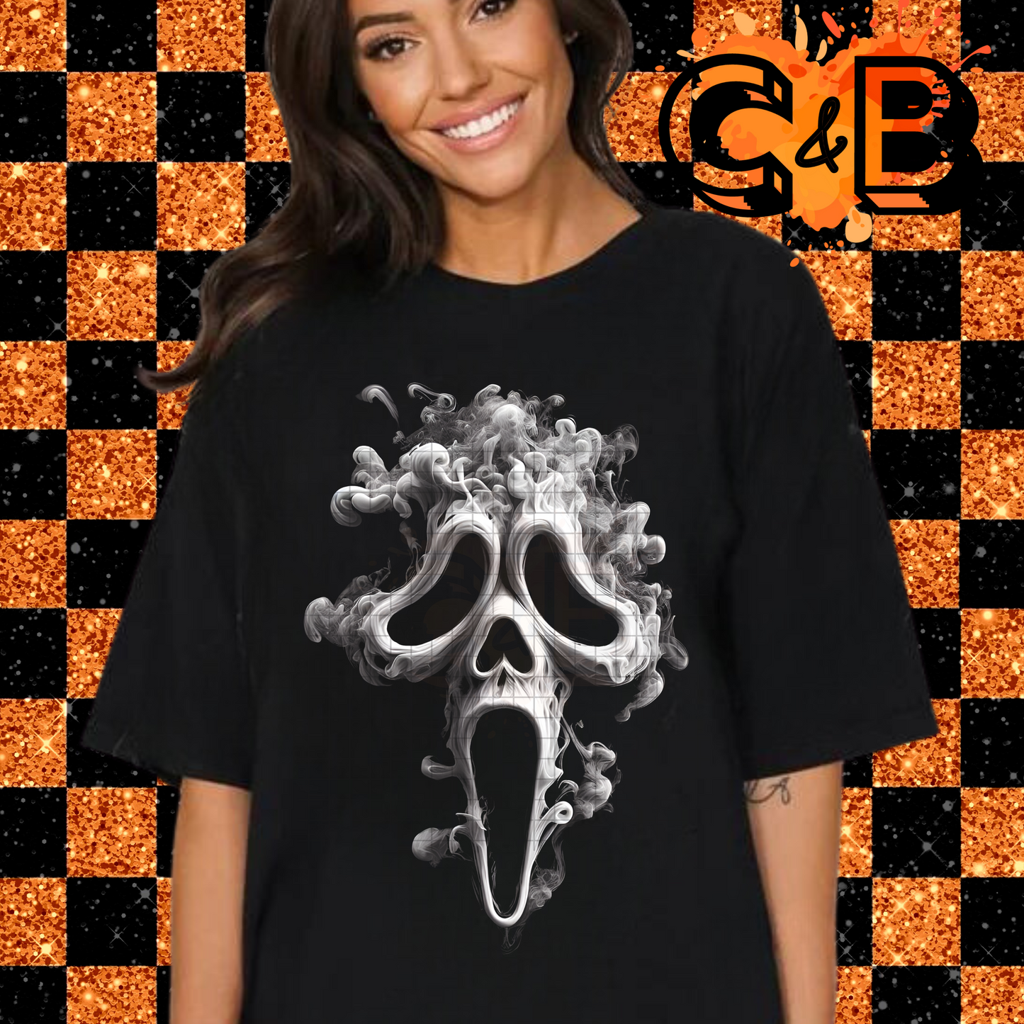 Ghost Face Smoke Halloween T-Shirt